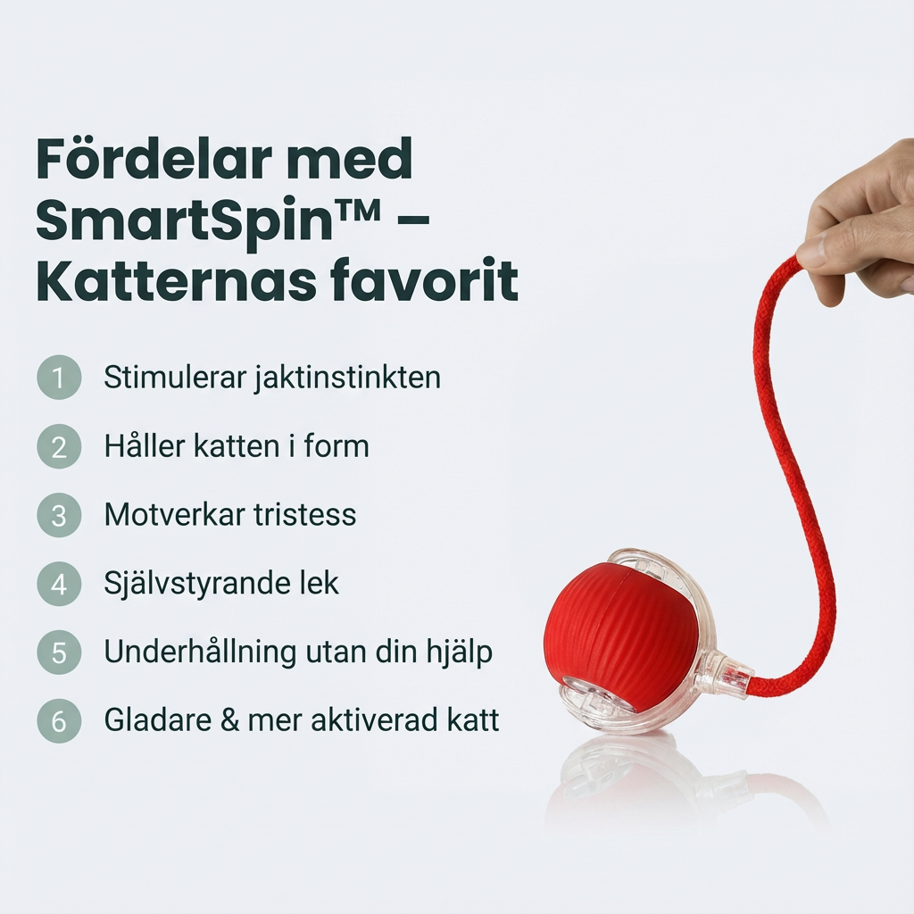 SmartSpin - Automatisk jaktlek för aktiva katter