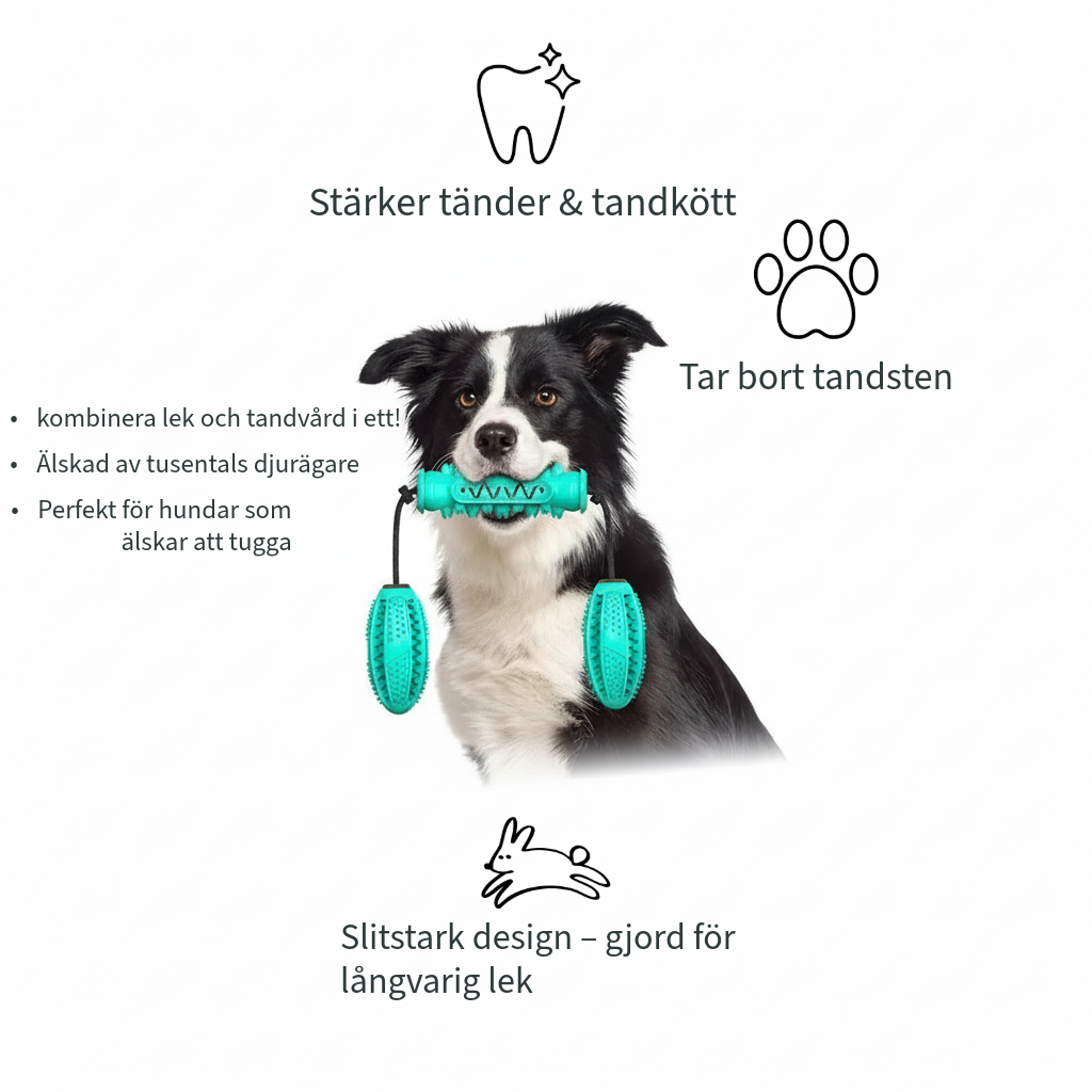 TugBite Pro™ -  Friskare tänder, gladare hundar